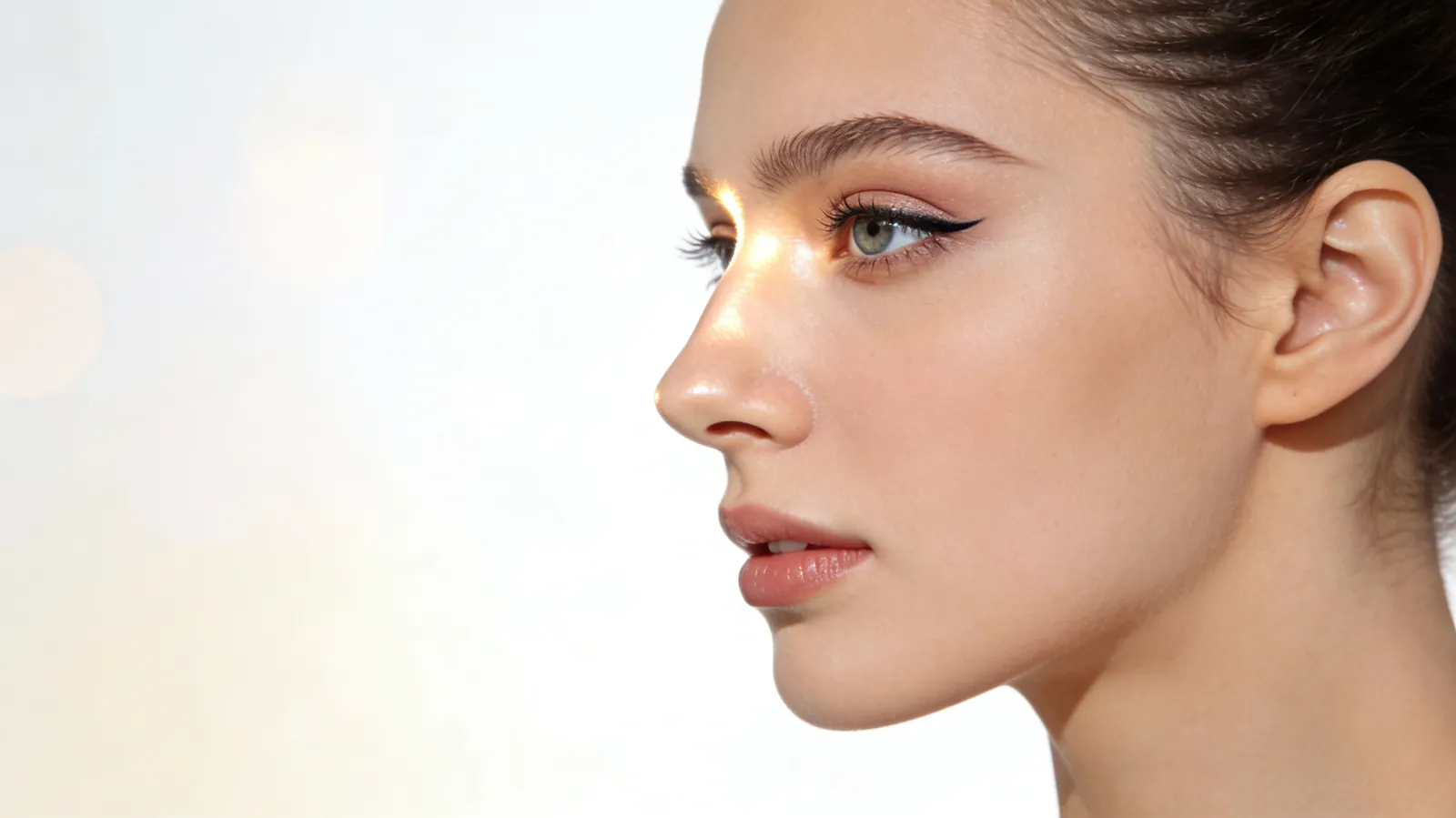 Elegant rhinoplasty result