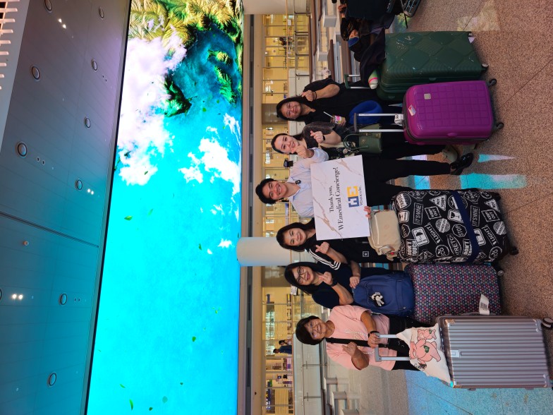 WEmedical concierge welcoming international patients at the airport