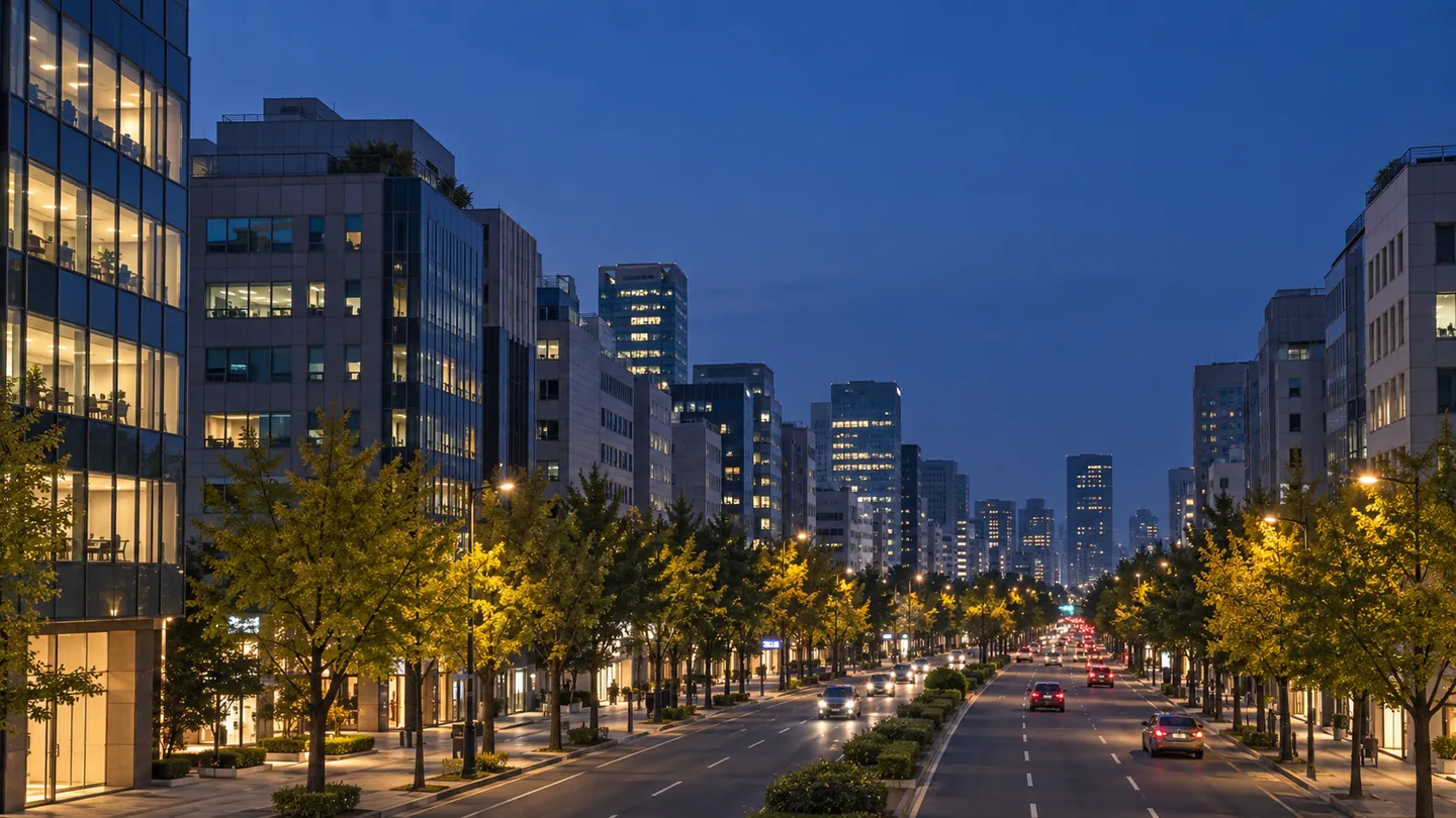 Seoul Gangnam night